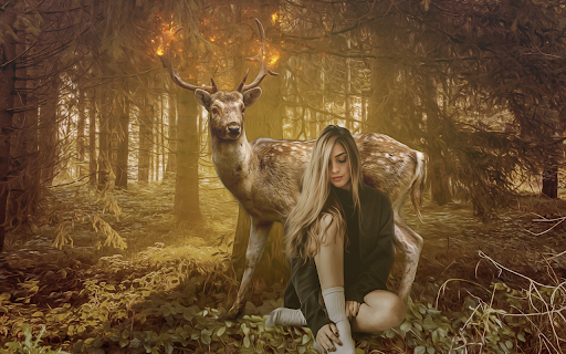 Girl lost in the forest screenshot 1