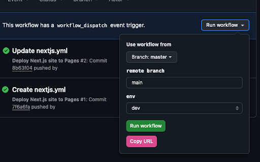 GitHub Actions Share screenshot 1