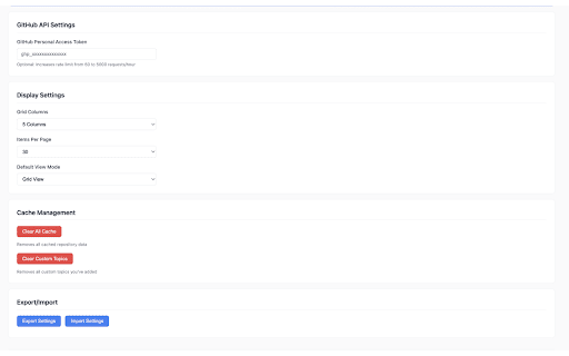 GitHub Explorer screenshot 1
