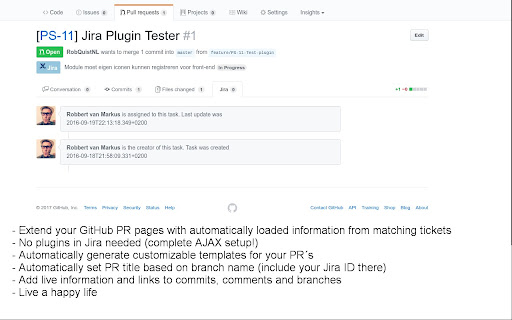 GitHub Jira Integration screenshot 1