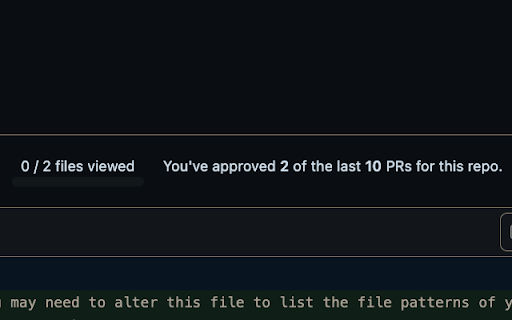 GitHub PR Approval Counter screenshot 1