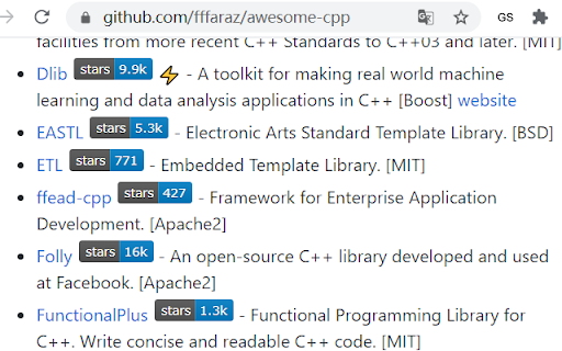 Github Star Count screenshot 1