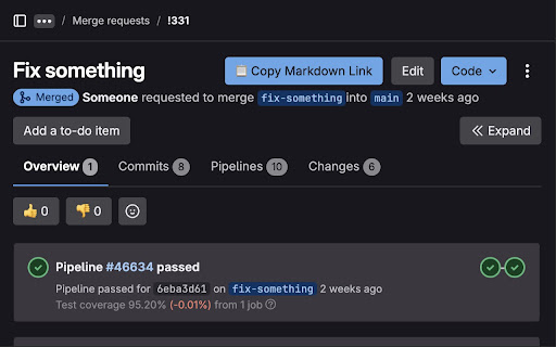 GitLab MR Title Copier screenshot 1