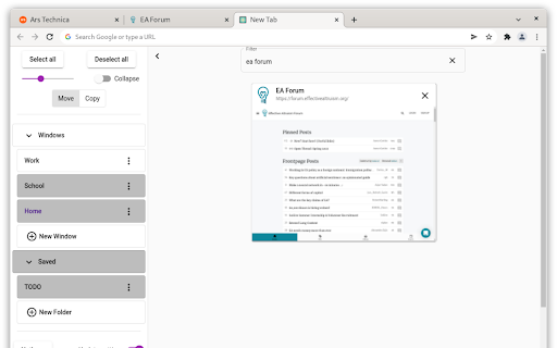 glimpse screenshot 1