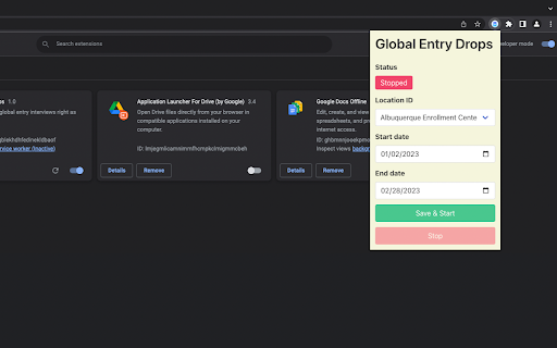 Global Entry Drops screenshot 1