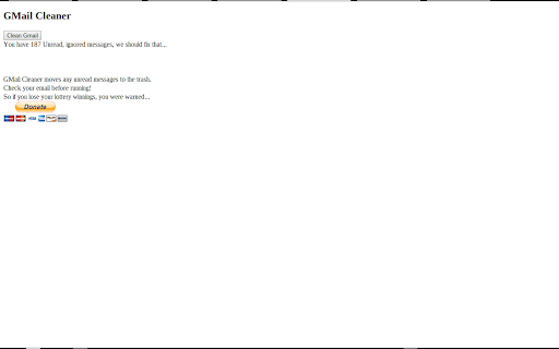 GMail Cleaner screenshot 1