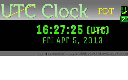 GMT/PDT Clock screenshot 1