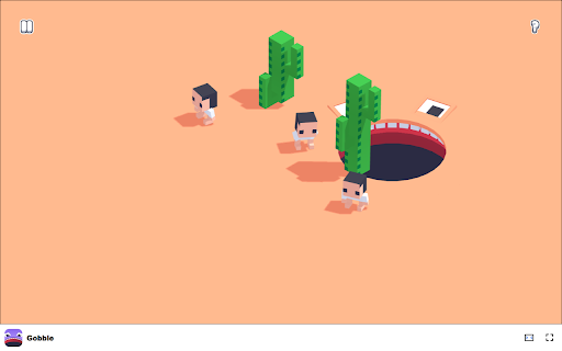 Gobble Game - Devour everything in sight except people! screenshot 1