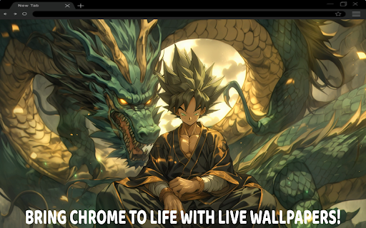 Goku and Dragon Live Wallpaper screenshot 1