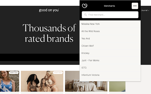 Good On You Affiliate Link Generator screenshot 1