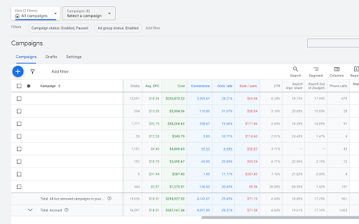 Google Ads Enhancer screenshot 1