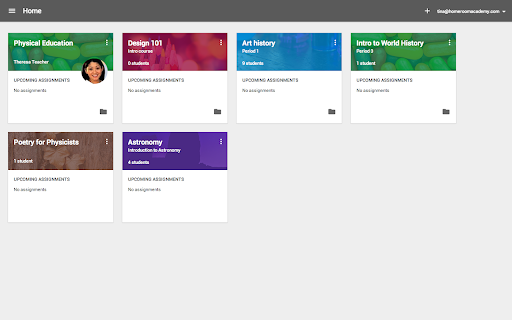Google Classroom screenshot 1