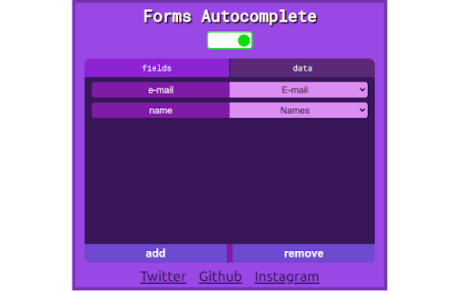 Google Forms Autocomplete screenshot 1