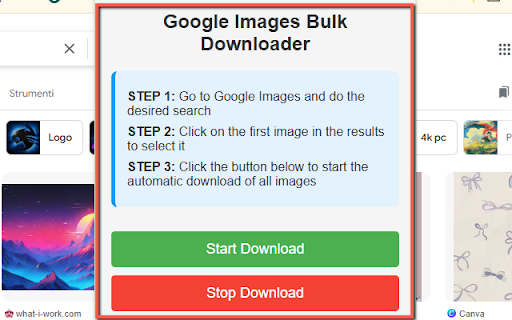 Google Images Bulk Downloader screenshot 1