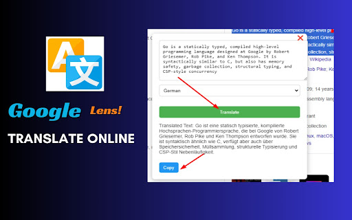 Google Lens Translate Online screenshot 1
