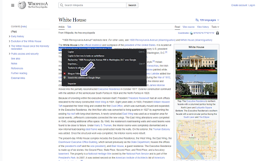 Google Maps select and search screenshot 1