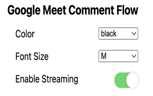 Google Meet Comment Flow screenshot 1
