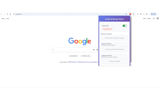 Google Tag Manager Blocker screenshot 1
