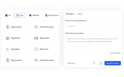 GoZen Content.AI screenshot 1