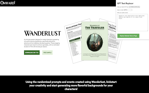 GPT Text Replacer screenshot 1