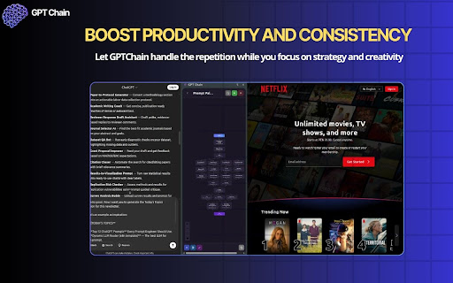 GPTChain - ChatGPT Prompt Workflow Automation & AI Builder screenshot 1