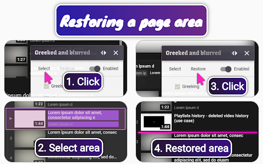 Greeked and blurred screenshot 1