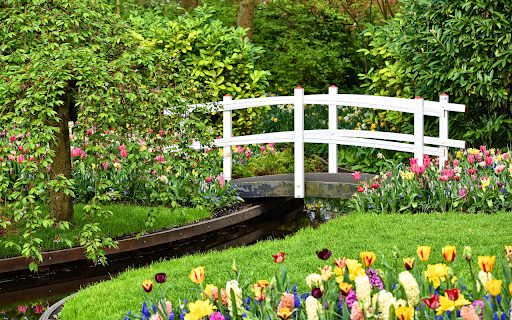 Green park, white bridge screenshot 1