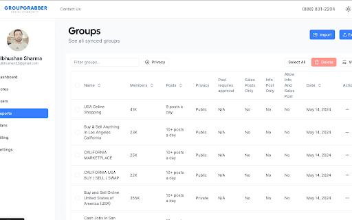 GroupGrabber screenshot 1