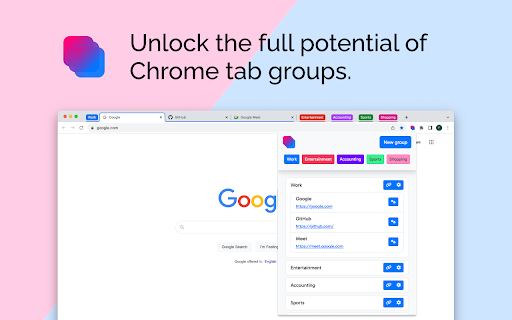 GroupMark - Enhanced Tab Groups screenshot 1