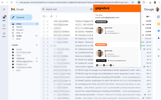 gSignature | E-mail signatures screenshot 1