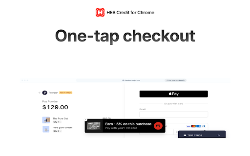 H-E-B Credit for Chrome screenshot 1