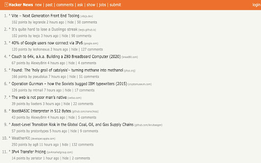 Hacker News Beautify screenshot 1