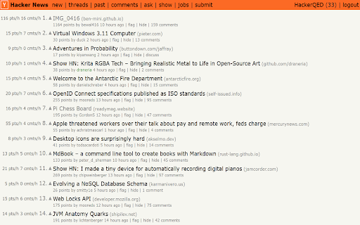 Hacker News Enhancer screenshot 1