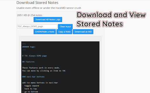 HackMD Search screenshot 1