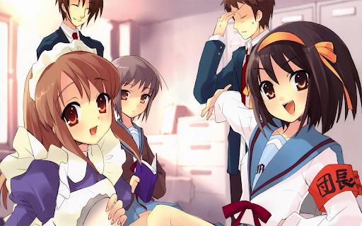 Haruhi Suzumiya 4 - 1366x768 screenshot 1