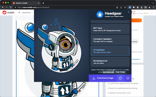 Headgear screenshot 1