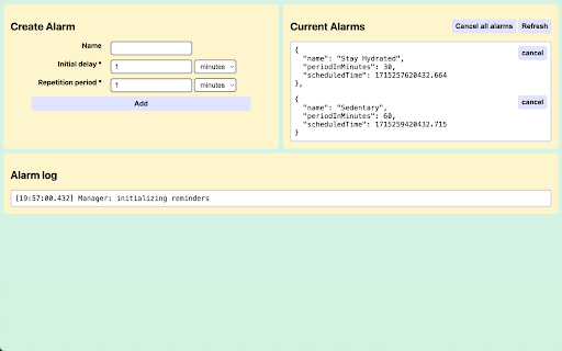Healthy activity reminders screenshot 1