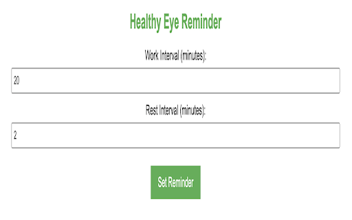 Healthy Eye Reminder screenshot 1