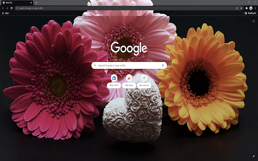 Heart and Flowers HD Theme screenshot 1
