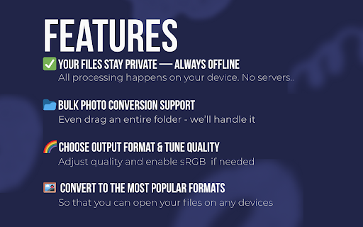 HEIC to JPG/PNG Converter – Free Offline Image Tool screenshot 1
