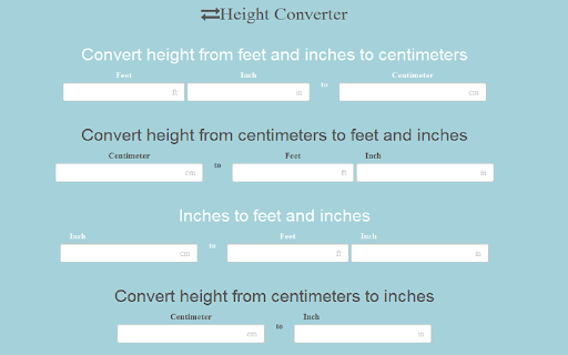 Height Converter screenshot 1