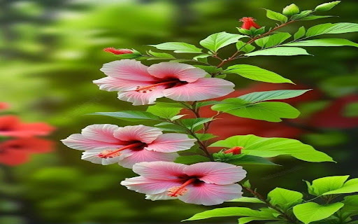 hibiscus flower wallpaper screenshot 1