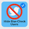 Hide Blue Check logo