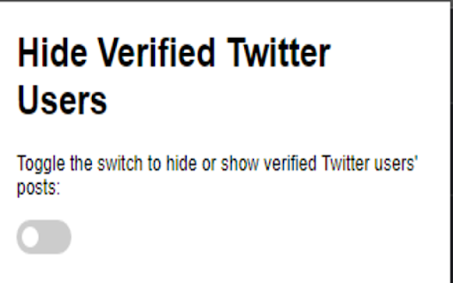 Hide Verified Twitter Users screenshot 1