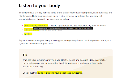 Highlight Internal Links screenshot 1