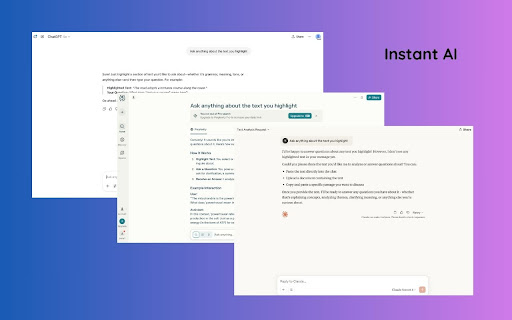 Highlight to ChatGPT, Perplexity, or Claude screenshot 1