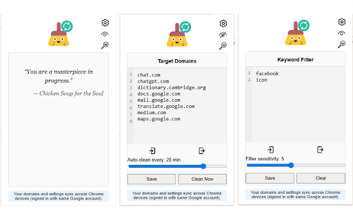 History Cleaner Pro: Sync by Domain & Keyword screenshot 1
