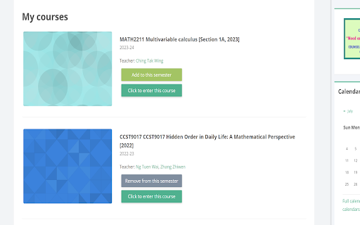 HKU Moodle Helper screenshot 1