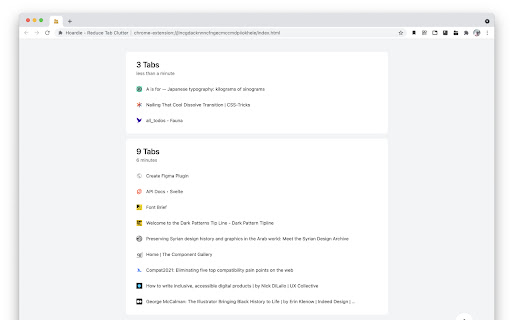 Hoardie - Reduce Tab Clutter screenshot 1