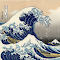 Hokusai's 'The Great Wave off Kanagawa' Theme logo